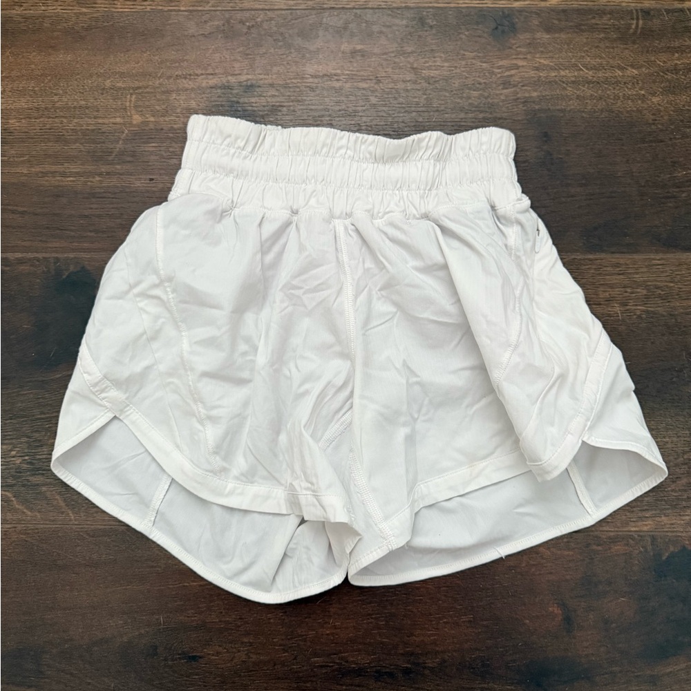 Women's White Lululemon Shorts